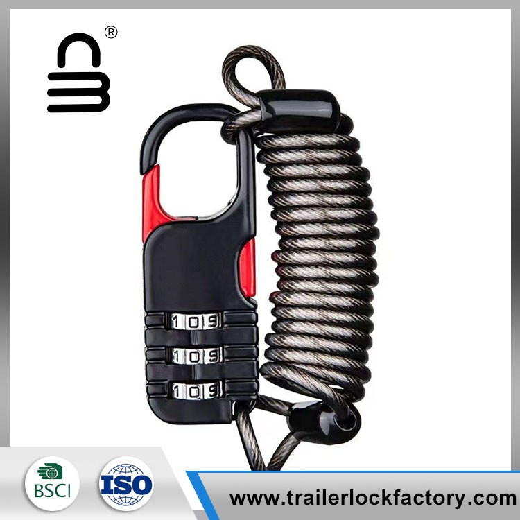 Helmslot met draadkabel